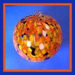 Gazing Ball4: 103210 Orange, yellow, white, blue 4 inches 2 for $18