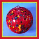 Witch Ball4: 16441 Green, red, yellow 4 inches, 2 for $18
