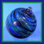 Gazing Ball4: 164619 Green, Blue with a Little Purple 4 inches, 2 for $18