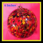 Witch Ball6: #164841 Orange, yellow, green 6 Inches Across