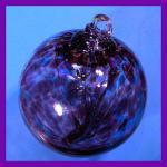 Witch Ball4: WB194b4, Purple and Aqua 4 inches, 2 for $18
