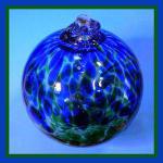 Gazing Ball4: 19hB1 Green and Blue, 4 inches, 2 for $18