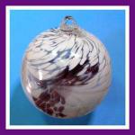 Gazing Ball4: 19HB3  Purple and White 4 inches, 2 for $18