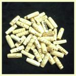 Bone Tube Beads, 1 - Inch Carved, 100 pieces