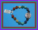Bracelets: Stretchy Chakra Stones & Tree of Life 8mm 3 for $12 30138012