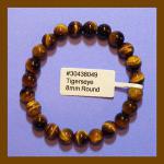 Bracelets: Stretchy Tiger Eye 8mm 3 for $12 30438049