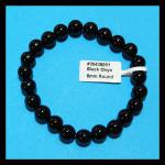 Bracelets: Stretchy Black Onyx 8mm 3 for $12