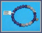 Bracelets: Stretchy Amethyst & Rose Quartz 8mm & a Tiny Lotus, 3 for $15 30438075