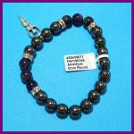 Bracelets: Stretchy Hematite & Amethyst 8mm w/ a Pewter Goddess 3 for $14  30438077