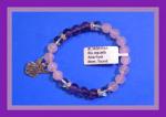 Bracelets: Stretchy Amethyst and Rosequartz 8mm w/ an Angel 3 for $15  30438114A