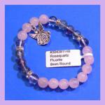 Bracelets: Stretchy Fluorite and Rosequartz w/ an Angel 8mm 3 for $15  30438114B