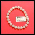 Bracelets: Stretchy Moonstone 8mm, 3 for $18