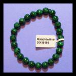 Bracelets: Stretchy Malachite 8mm, 3 for $30