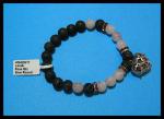 Bracelets: Stretchy Lava (Pumice) & Rosequartz w/ a Lava Caged Heart 3 for $14 30438217