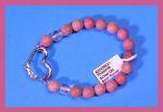 Bracelets: Stretchy Rhodonite and Heart 8mm 3 for $15, 30438221