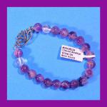 Bracelets: Stretchy Amethyst & Quartz 8mm w/ Lotus, 3 bracelets for $12 30438229