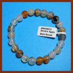 Bracelets: Stretchy Dendritic Agate 8mm  3 for $9