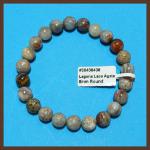 Bracelets: Stretchy Laguna Lace Agate 8mm, 3 for $15 30438406