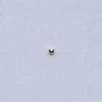 Base Metal Beads: Silver Plated Rounds 3mm, about 1000
