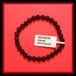 Bracelets: Stretchy Garnet 6mm 3 for $12