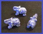 Stone Figurine Elephant: Denim Lapis, 3 for $27