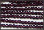 Rounds: Garnet  4mm by the Strand 15 - 16 inches