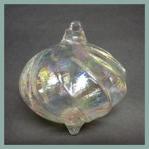 Top: HB17-2 Clear Hanging Glass Top about 4 by 4 inches, looped, hollow, 3 for $18