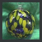 Gazing Ball4: HGB21 The Spotted Lizard Hanging Glass Ball of 4 inches, 2 for $18