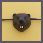 PCB - Beaver: The Very Evil (or tossup) Brain Damaged Dark Brown Beaver Face, 5 for $7.50