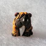 PCB - Dog: Bulldog Bead, 5 for $7.50