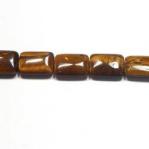 Rectangles: 10 x 15mm Tiger's Eye Flat 15 - 16 inches