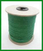 Cord: Waxed Cotton Green 2mm 144 yard spools