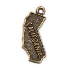 Pewter Charms: California Antiqued Brass (AB), 10 pieces