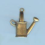 Pewter Charms: Watering Can Antiqued Brass (AB), 10 pieces