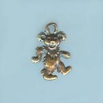 Pewter Charms: Bear: Dancing Bear Antiqued Brass (AB), 10 pieces