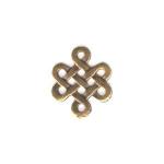 Pewter Charms: Love Knot Antiqued Brass (AB), 20 pieces