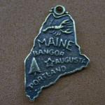 Pewter Charms: Maine Antiqued Brass (AB), 10 pieces