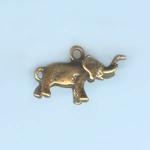 Pewter Charms: Elephant Antiqued Brass (AB), 10 pieces