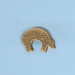 Pewter Beads: Southwestern Style Animal Antiqued Brass (AB), 20 beads