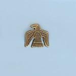 Pewter Beads: Southwestern Style Eagle Antiqued Brass (AB), 20 beads