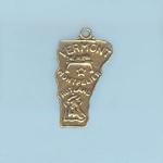 Pewter Charms: Vermont Antiqued Brass (AB), 10 pieces