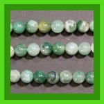 Rounds: African Green Chalcedony 8mm Strands 15 - 16 inches