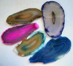 Slices: Agate Small and Often Dyed -10 for $12.50 - Some call them slabs