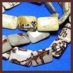 Rectangles: 20 x 30mm Artistic Jasper 15 - 16 inches, 3 for $15