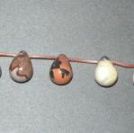 Teardrops: 14 x 18mm Artistic Jasper Globules (Chubby Teardrops)  15 - 16 inches