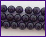 Rounds: Amethyst  8mm by the Strand 15 - 16 inches