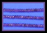 Rondells: Amethyst  2.5 x 4mm 15 - 16 inches