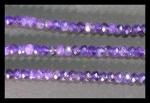 Rondelles: Amethyst  4 x 6mm 15 - 16 inches