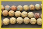 Rounds: Aqua Terra Jasper (African Opal) 10mm Strands  15 - 16 inches