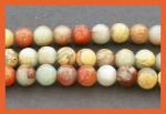 Rounds: Aqua Terra Jasper (African Opal)  6mm Strands  15 - 16 inches